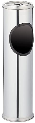 Free Standing Stainless Steel Ash Tray Outdoor Rubbish Bin Dust Cigarette Ashtray Stand (1)