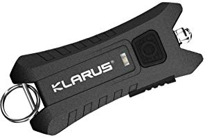 klarus Mi2 Mini LED Keychain Flashlights, Super Lightweight & Small Rechargeable 40 Lumens EDC Flash Light with Built-in Battery and USB Cable(Black)