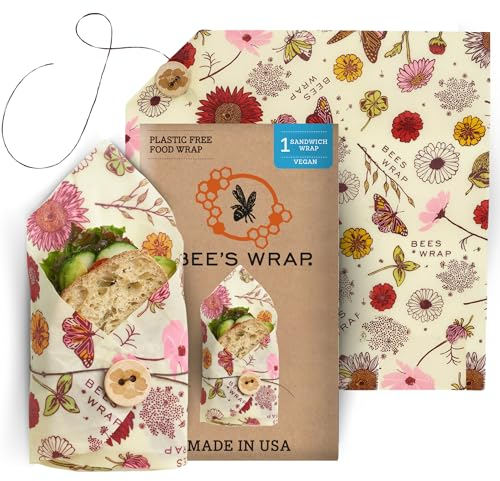 Bee's Wrap Soy Reusable Single Sandwich Wrap : Vegan