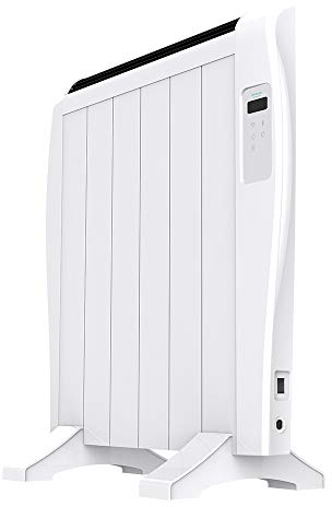 Cecotec Radiador Eléctrico Bajo Consumo Ready Warm 1200 Thermal Connected 6 Elementos, 900 W, De pared o pie, Temporizador, Mando a Distancia, Pantalla LCD, Control Wifi