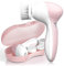 TOUCHBeauty Spazzola Elettrica per Pulizia Viso 3 in 1, 3 Testine per Pelle Grassa, Secca e Sensibile, Pulitore Viso Elettrico Portatile con Custodia, 2 Velocità(Rosa Opalo)