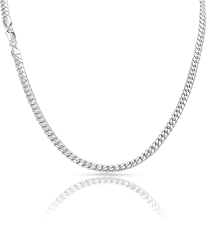 TAIPAN Miami Cuban Link Chain 5mm breit 65cm lang Kette aus 925 Sterlingsilber Silberkette Herren Damen inkl. Beutel, Putztuch, Zertifikat (65)