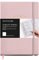 Bullet Journal Notizbuch, fester Kunstleder-Einband mit Gummizugverschluss, Format A5 148 x 210 mm, 96 Blatt 100 g/m², innen Punktraster, Farbe Rosa