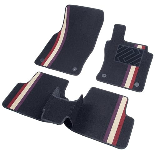 Crokomat Car Mats Fit Volkswagen VW Golf Mk7 / GTI 2013-2020 Tailored Deluxe Car Floor Mats Velour Carpet with Rubber Back Set of 5 Pieces Accessories 7.5 For 2013 2014 2015 2016 2017 2018 2019 2020