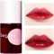 Tinte de labios y mejillas 3 en 1, lápiz labial líquido mini, mejillas y ojos hidratantes e hidratantes, brillo de labios resistente al agua de larga duración (#04 CEREZA)