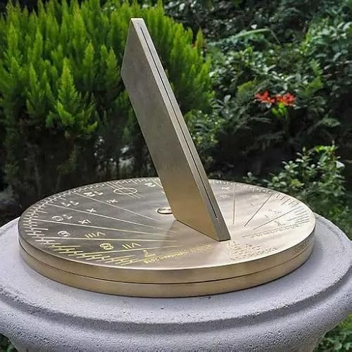 Spot-on Sundials, wissenschaftliche Sonnenuhr aus massivem Messing, 25 cm