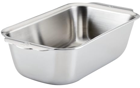 Hestan Provisions OvenBond – Tri-ply Clad Stainless Steel, 1-Pound Loaf Pan (9 x 5)