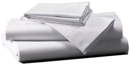 Sunwood Hotel Pension Glatte | Bettlaken | Betttuch | Laken | Haustuch | ohne Gummizug | Kochfest | 12 GröÃŸen 100% Baumwolle GSM 145 auch als Tischdecke (200 x 220 cm)