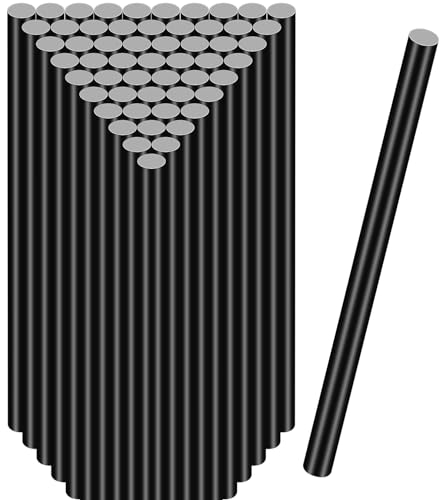 Klebesticks, 36 Stk Ø11 mm Heiβkleber Klebestifte 11 x 270 mm, Heißkleber transparent für kleine Heißklebepistolen Klebesticks (Schwarz)