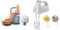 Kenwood, MultiPro Go FDP22.​130GY, Food Processor, for Chopping & Hand Mixer,Electric Whisk, 5 Speeds, Stainless Steel Kneaders and Beaters for Durability and Strength, 450 W, HMP30.A0WH, White