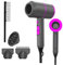 WZ Hair Dryer – 2000W Ionic Fast-Dry with Diffuser & 2 Styling Nozzles, 3 Heat & 2 Speed, Cool Shot – Smooth, Frizz-Free Hair for Men & Women (Rose Pink)
