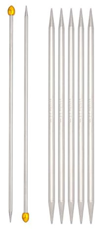 Limtula Aguja Punto Doble Acero Inoxidable Aguja Tejido Acero Inoxidable Acero Inoxidable