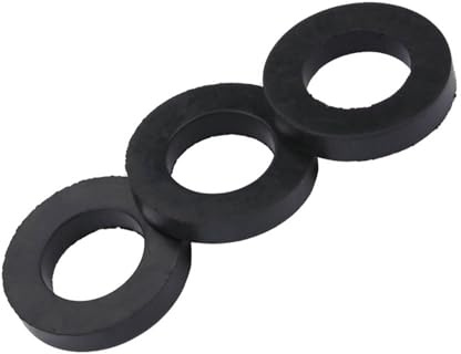 Badafaci Gummibricka Set Svart Gummitätningsringar 12st i 3 Storlekar för Vattenrör Duschkran och Hydraulkopplingar VVS Reparationssats (1/4 17,5-18 cm huvudomkrets)