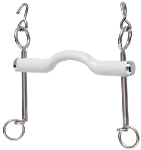 Beris Gebiss Dressurkandare Zungenbogen Lang Soft, grau, 10265-130-S-L