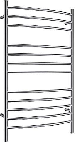 HEATGENE Towel Warmer Wall Mount Electric Plug-in/Hardwired Heated Towel Rack Brushed