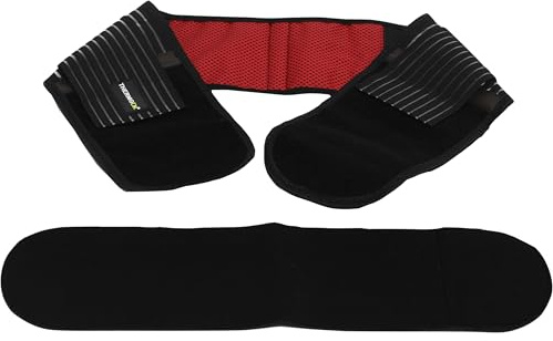 ThermoDR Back Support Belt - Self Heating with Infrared Technology, Tourmaline Gemstones & Magnets with Extra Lower Back Extension Belt for Men & Women