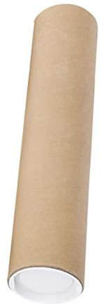 Harilla Poster Tubes Inner Dia 6cm Cardboard with Caps Round Large Packing Tubes Long Cardboard for Art Prints Poster Art Shipping Storage Container , 50cm