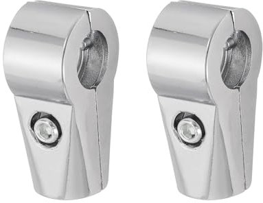 sourcing map Display Rack Clamp 2 Stück 1 Zoll 25mm Regal Display Rack Clamp Zweifach Aluminiumlegierung Rohrverbindungsstück Trockengestell Verbindung Befestigungsgelenk