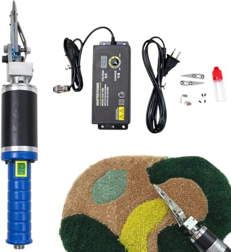 200W Handmade Carpet Carving Machine Mit Ersatz-Zubehör Elektrische Schere Für Tufting Area Rug 0~4000rpm Geschwindigkeit Einstellbar