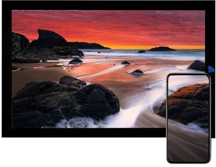 Cornice digitale WIFI da 32 pollici, supporta la riproduzione programmata e l'accensione e lo spegnimento programmati, qualità dell'immagine Full HD 1920 * 1080 IPS (Color : Black)