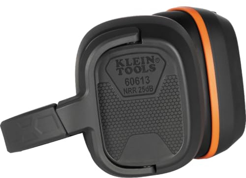Klein Tools Behind-the-Head Earmuffs, Hearing Protection, Adjustable Headband, for Construction, Manufacturing, Maintenance, Woodworking