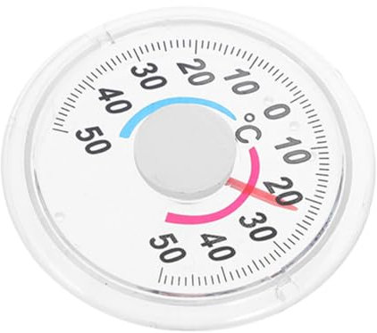 DECOMELODY Termometro Da Ed Esterno Misuratore Di Temperatura Portatile Per Finestre e Porte Display e Compatto Per Ambienti Domestici e