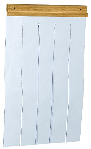 Ferplast Türvorhang für die Hundehütten Modell Domus Large, Baita 80 und Canada 4, Tür für Outdoor-Hundehütten, transparente PVC-Lamellen, wasserdicht, Schutz vor Wind und Kälte, 32 x 52 cm