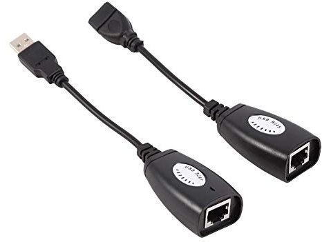 Tihebeyan RJ45 USB 2.0 Extender Adapter, USB over Ethernet RJ45 Extender Adapter over Cat5/RJ45/Cat6 Ethernet USB Network Adapter Fit for Macbook