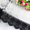 3 Yard Breite 9cm vintage-style Spitze Spitzenborte Häkelspitze Häkel-Borte Spitzenband Nähen Baumwollspitzenborte Spitzenbesatz Scrapbooking Geschenkbox Dekoband (Schwarz)