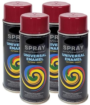 VE-INDUSTRIES 4x LACKSPRAYS CC nach RAL 400ml RAL 3005 Weinrot