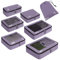 ECOHUB Koffer Organizer Packing Cubes 7-Teiliges Set Packwürfel Pet-Recycelte Packtaschen für Kofferorganizer für Rucksack schuhbeutel Kleidertaschen (Lila)