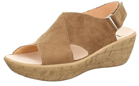 Think! Damen Kate nachhaltige Sandalette, Oak 3000, 41 EU