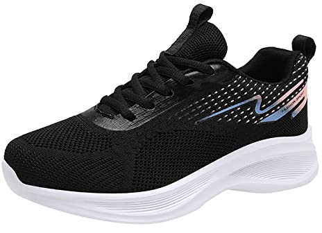 Laufschuhe für Damen, bequeme Fußgewölbeunterstützung, athletische Sneaker, verstellbare Schnürung, Wanderschuhe, lässiger Keilabsatz, Tennisschuhe, leicht, runde Zehenpartie, modische Turnschuhe,