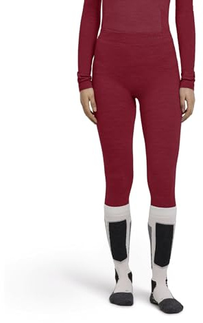 FALKE Women's Wool-Tech Light 3/4 W Ti Functional Yarn Quick Dry Base Layer Bottom 1 Piece, Pink Red 8644-O, XS