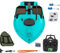 Smart RC Wireless Köder-Boot 2Kg Fernsteuerung 500M Abs Angelköder Boot 10000Rpm Futterboot Mit GPS Doppelmotoren Köderboot Mit 2* 5200Mah Li-Ionen-Batterien ,Tragetasche , Fernbedienung , LED Licht