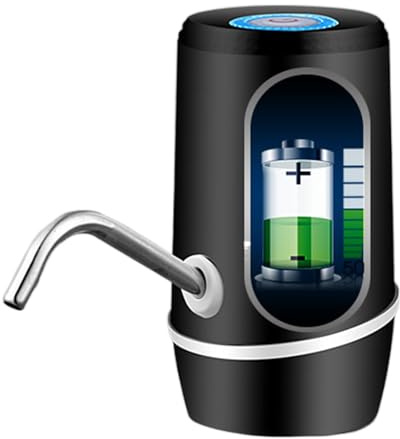 Table Pump - Stainless Steel Outlet Small Water Pump | Portable Wireless Powerful Water Bottle Pumps | Battery Operated Mini Drinking Motor for Kids, Summer Play, Garden, Yard, Pool, Activities