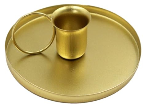 Porte-Bougies Bougies - Stand Chandelles Effilées en Fer, Style De Tasse Thé avec Poignée | Accent Rétro Décoratif pour Table Basse, Salon, Centres De Table D'événements Et Décoration Intérieure