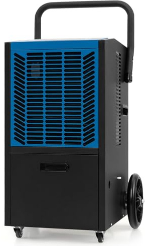 Deshumidificador comercial de 50 l/día con manguera de drenaje, removedor de humedad de alta capacidad para habitaciones grandes, sótanos y almacenes