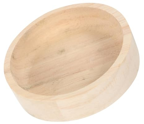 Lurrose Gamelle Bois pour Petit Animal Bol Alimentation et Résistant pour Hamster Chinchilla Hérisson Plat Compact et Sécurisé pour Nourriture et Eau