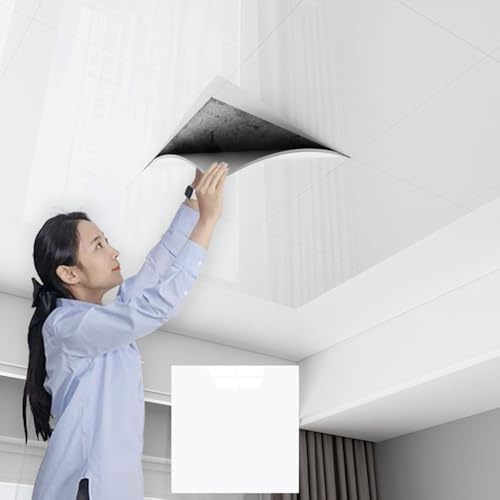 WYWY Paneles de Techo de PVC, Azulejos para Techo de PVC autoadhesivos - Flexibles, Impermeables, fáciles de Cortar, para baños/cocinas(A,20pcs)