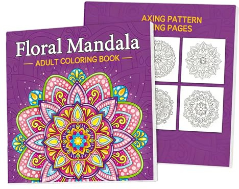 Mandala Colouring Books, Mindfulness Colouring Books for Women, Mandala Colourings Book with 32 Relaxing Patterns, Mindfulness Stress Relief Colourings Book Suit as Gifts