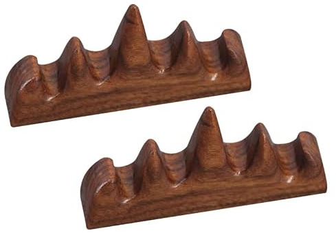 Kichvoe Porte-Pinceaux De Calligraphie En Bois Lot De 2 Repose-Pinceaux En Forme De Montagne Pour Ranger Porte Stylo Et Fournitures De Calligraphie Bureau Et ÉTude