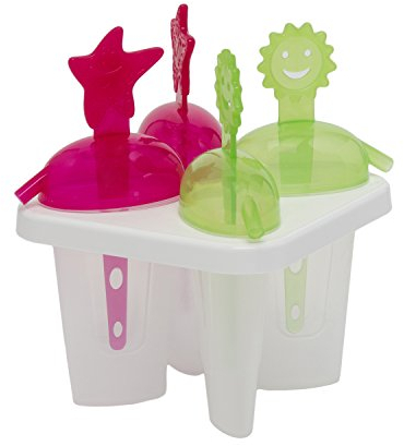 Snips Mr Ghiacciolo | Stampo Forma Ghiaccioli | Stampi Ghiaccioli | 4 Ghiaccioli | Colore Verde e Fucsia | Made in Italy | 0% BPA