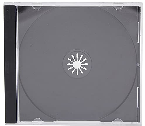 25 Singoli Standard 10mm CD Custodia Per Gioielli Con Nero Supporto