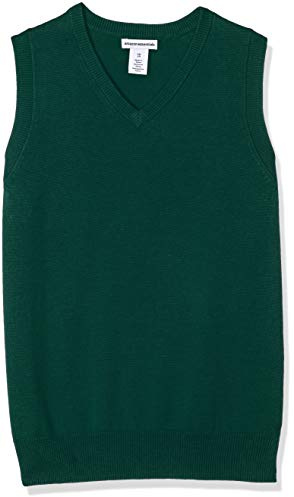 Amazon Essentials Boy's Uniform Cotton V-Neck Sleeveless Jumper