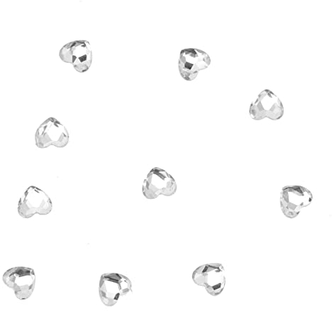 Hemobllo Heart-Shaped Zahnschmuck Set Aus Kristall - 10 StüCk Reflektierende Zahn-Dekoration FüR Frauen Perfekt FüR Festliche AnläSse