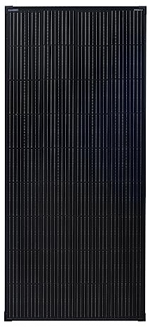 enjoy solar® Monokristallines Solarmodul 200W 12V, Solarpanel mit PERC 9BB schwarzes Rahmen Version (Full Black), ideal für Wohnmobil, Balkonanlage, Gartenhäuse, Boot