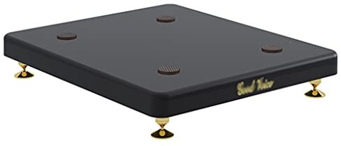 Supports d'enceintes de Bureau, cinéma Maison avec Son Surround, Support Audio d'amortisseur, Support d'enceinte Central au Sol, Supports de Moniteur de Studio(30 * 35cm)