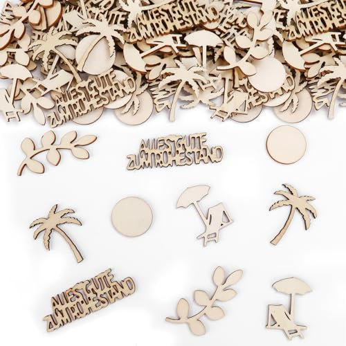 GoldRock Coriandoli in legno, 2,5 – 6 cm, 100 pezzi, decorazione per la pensione, coriandoli decorativi, regalo per donne e uomini, feste di addio, pensionati