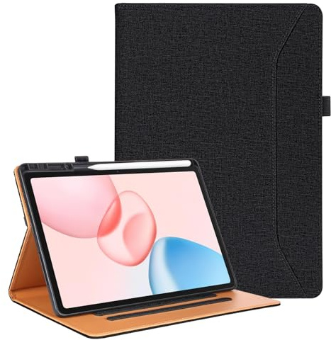 Vakarey per Honor Pad 10 Cover con Portapenne,Custodia Tablet per Honor Pad 10 12.1 Pollici,Nero